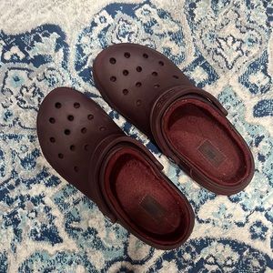 Garnet Lined Crocs